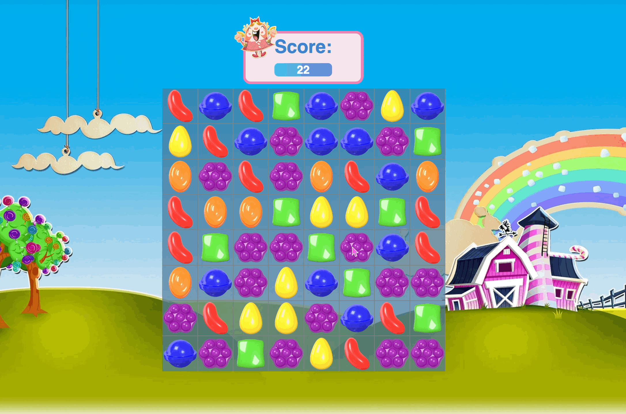 Screenshot of project: Candy Crush Clone