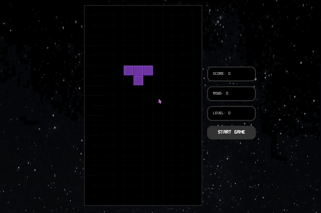 Screenshot of project: Tetris